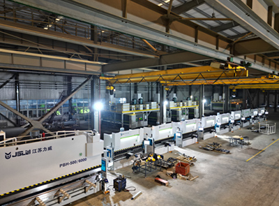 中联重科购买10套折弯机使用现场